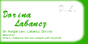 dorina labancz business card